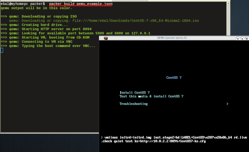 packer build with httpdir